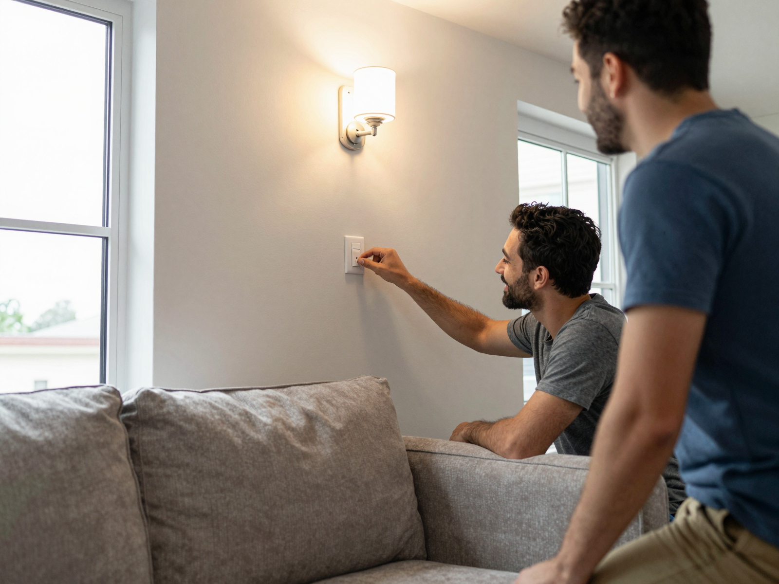 Successful electrical service outcome in a modern home